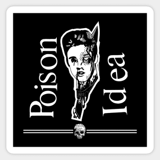 Poison Idea Half Devil Sticker